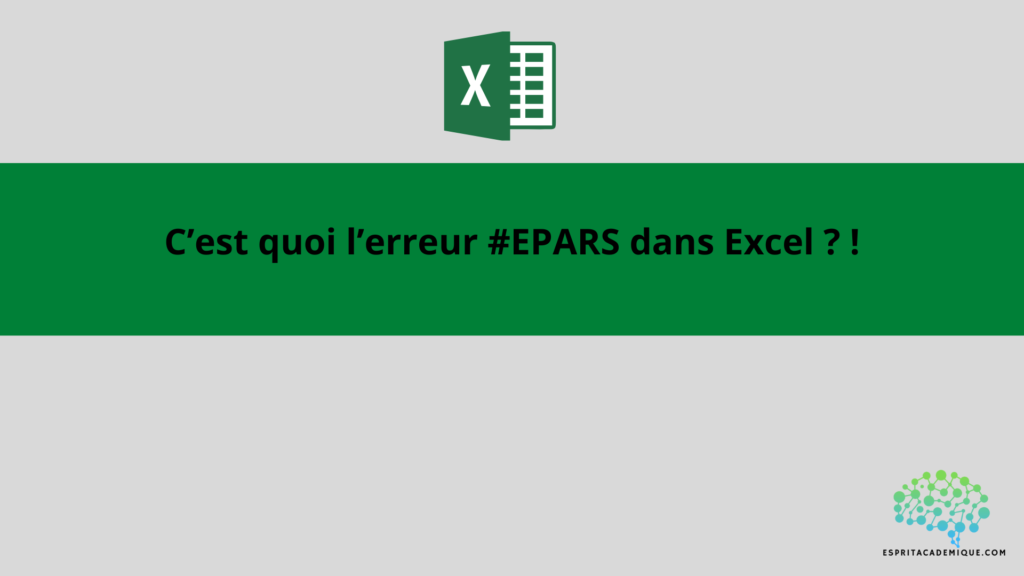 erreur #EPARS Excel
