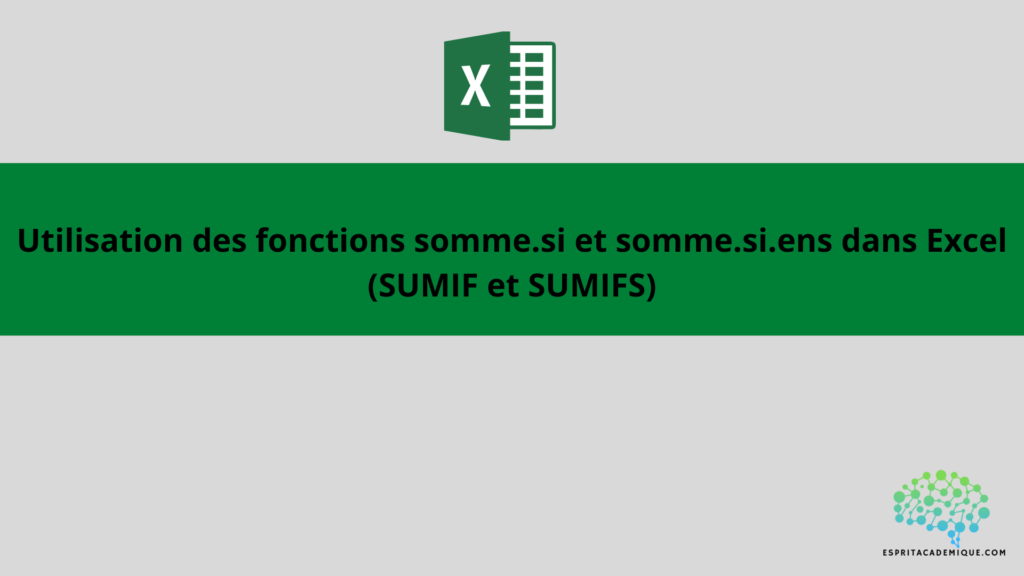 Somme SI Excel