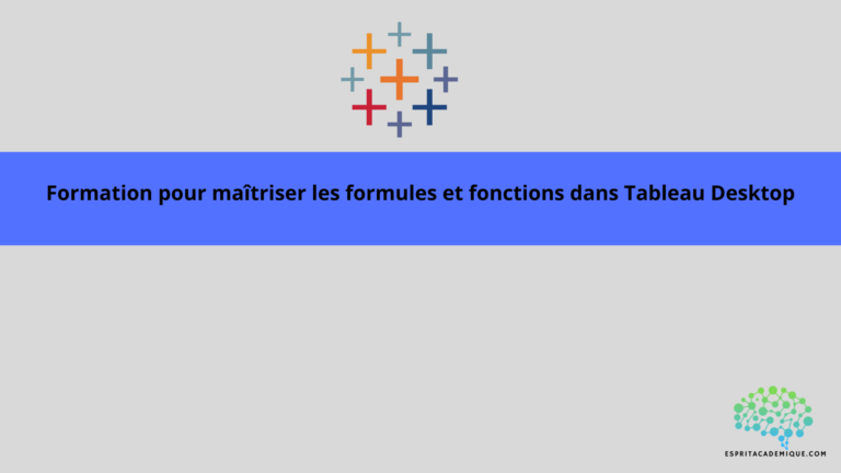 formation maitrise formules fonctions tableau desktop