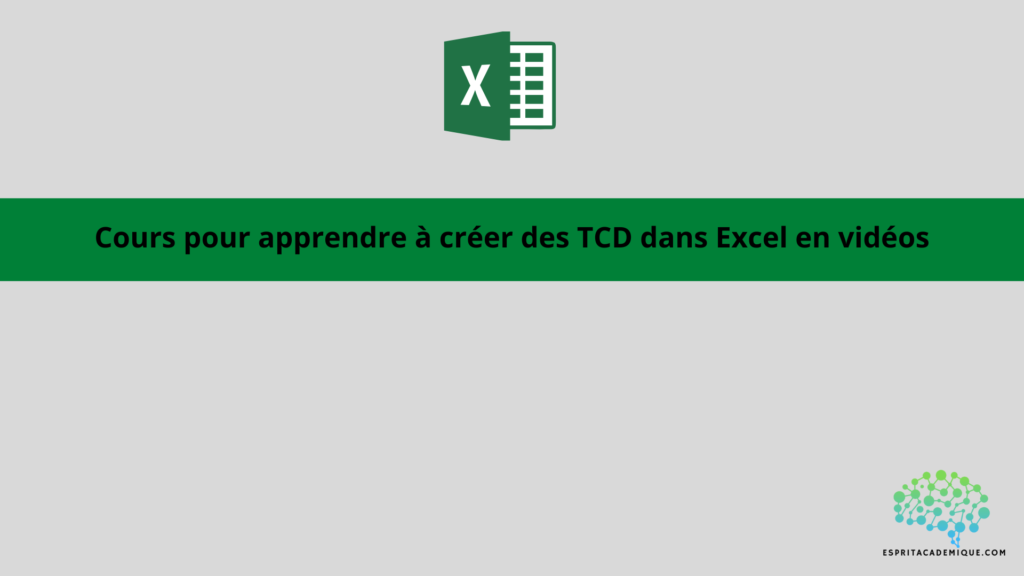 cours TCD Excel