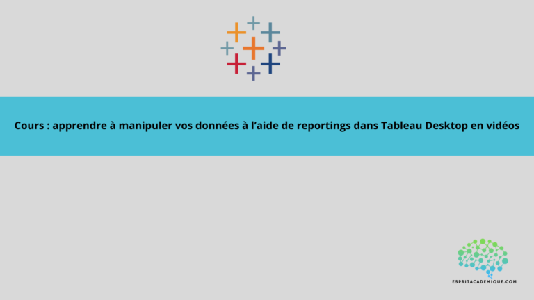 cours reporting tableau desktop formation