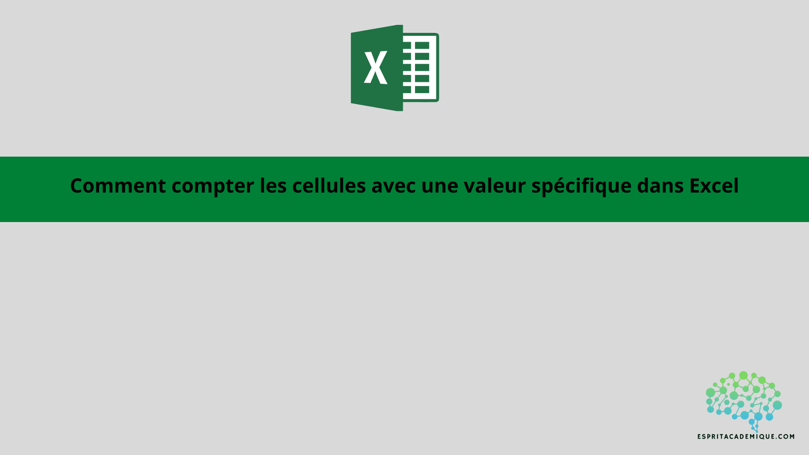 comment compter une valeur dans excel