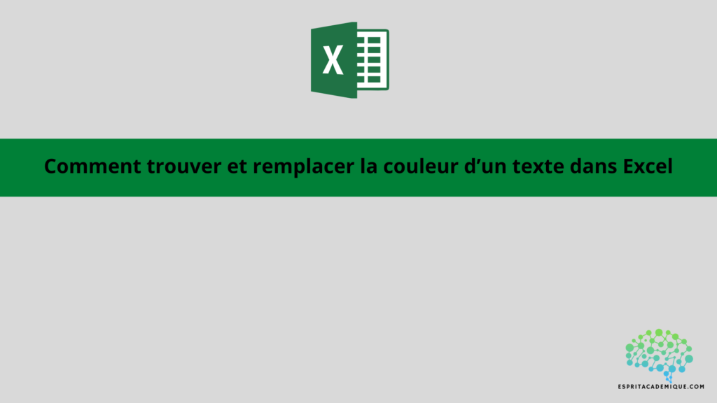 Comment trouver et remplacer la couleur d’un texte dans Excel