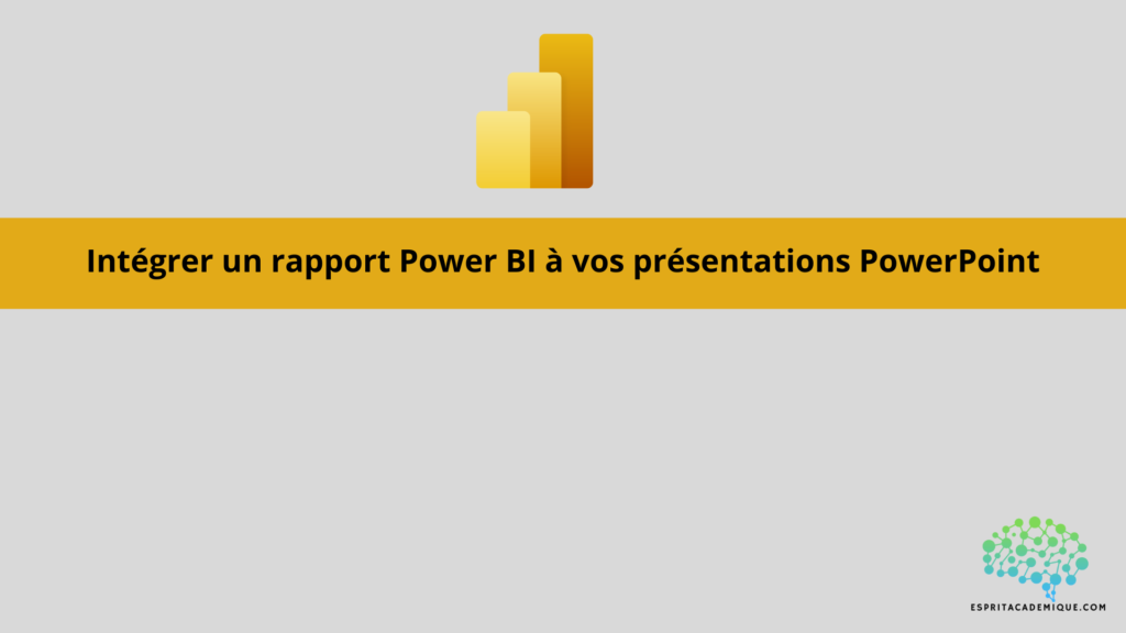 Intégrer un rapport Power BI à vos présentations PowerPoint