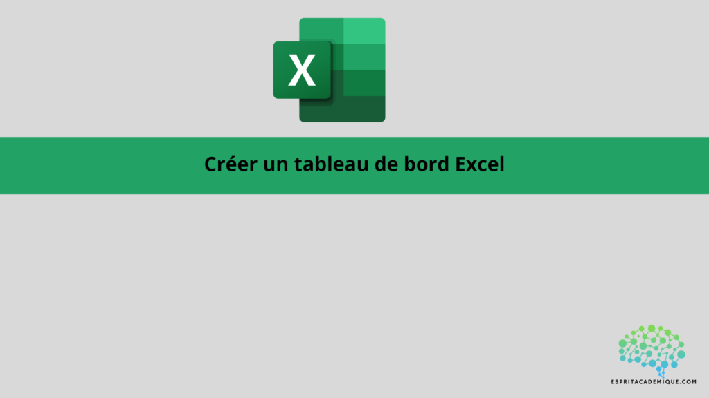 Créer un tableau de bord Excel