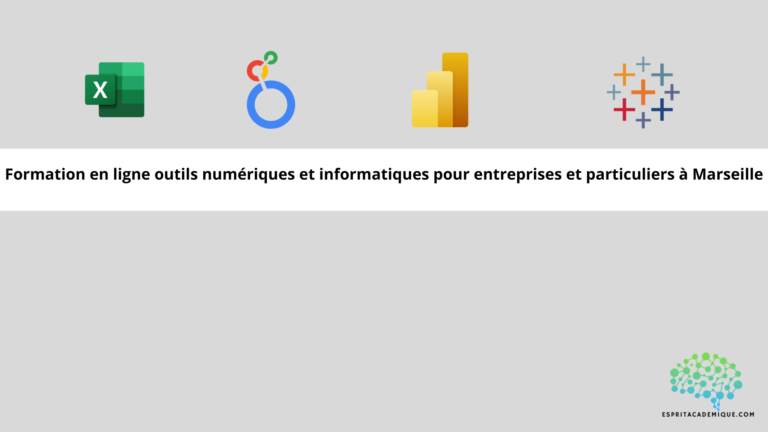 Formation en ligne outils numériques et informatiques pour entreprises et particuliers à Marseille