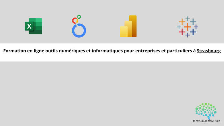 Formation en ligne outils numériques et informatiques pour entreprises et particuliers à Strasbourg