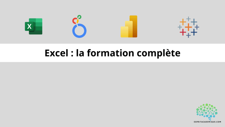 Excel : la formation complète