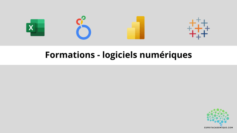 Formations - logiciels numériques