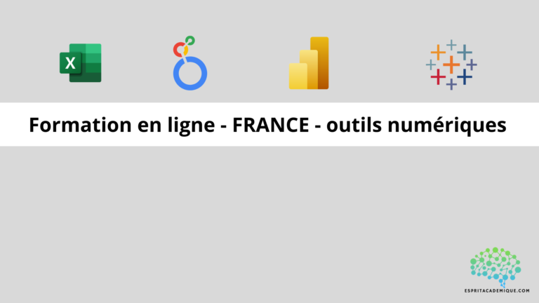 Formation en ligne - FRANCE - outils numériques