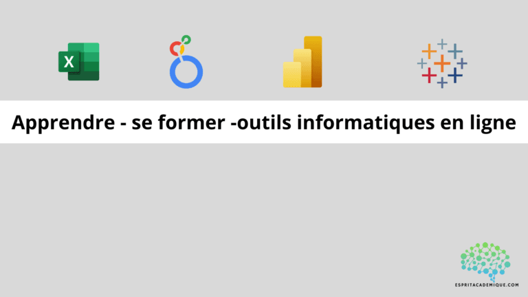 Apprendre - se former -outils informatiques en ligne