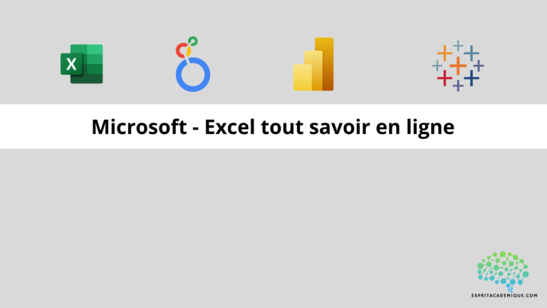 Microsoft - Excel tout savoir en ligne