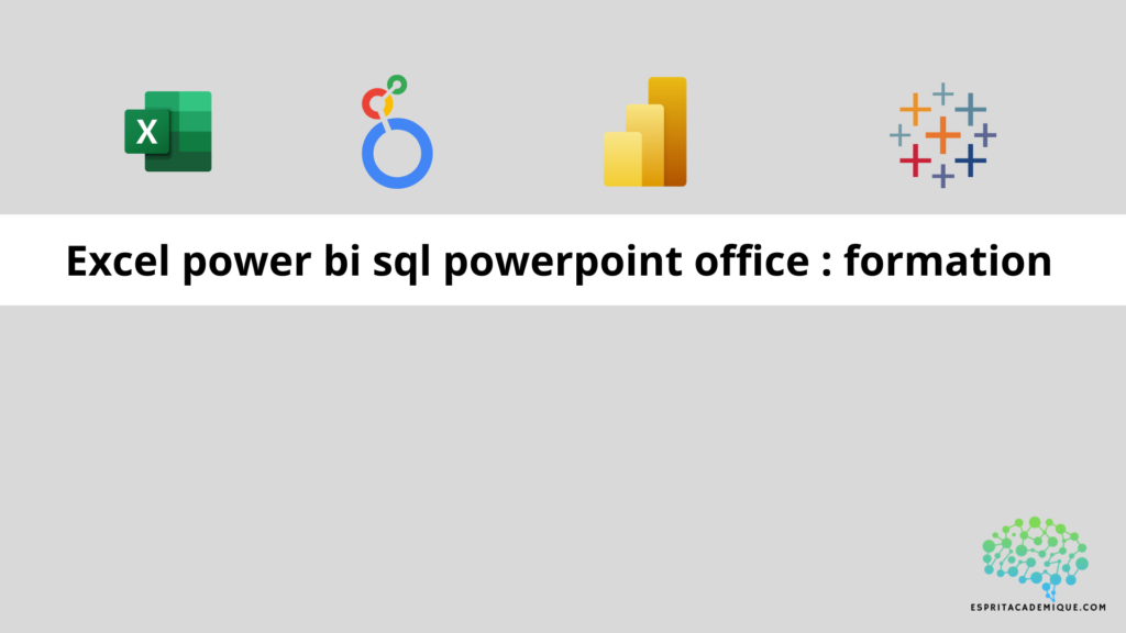 Excel power bi sql powerpoint office : formation