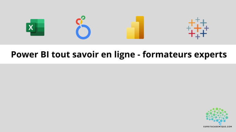 Power BI tout savoir en ligne - formateurs experts