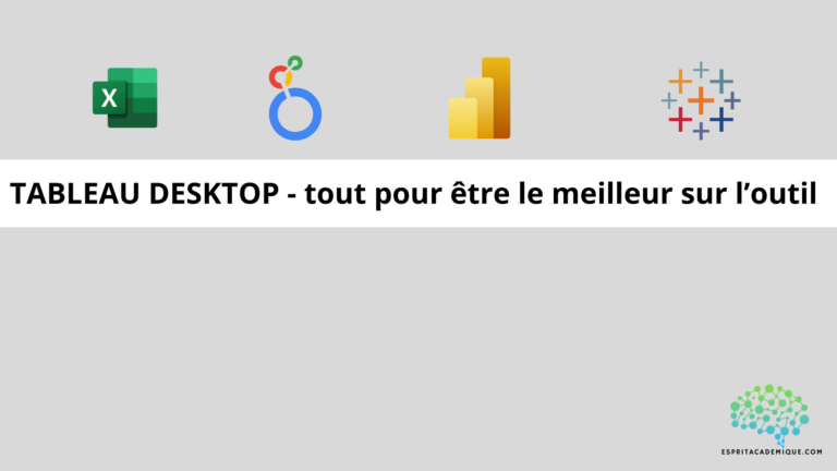 TABLEAU DESKTOP - tout pour être le meilleur sur l’outil