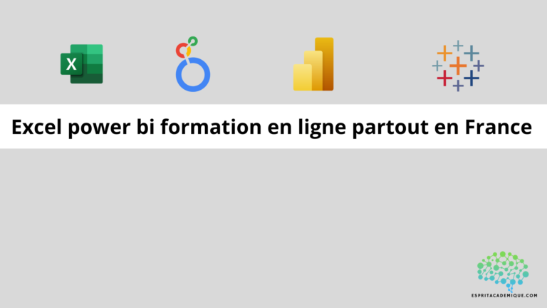 Excel power bi formation en ligne partout en France