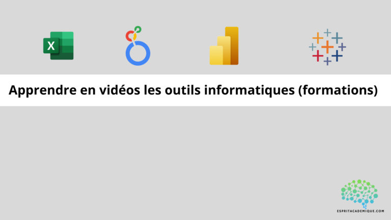 Apprendre en vidéos les outils informatiques (formations)