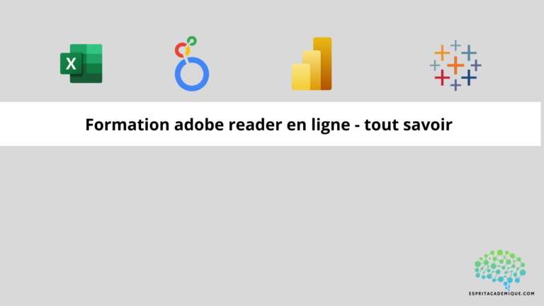 Formation adobe reader en ligne - tout savoir