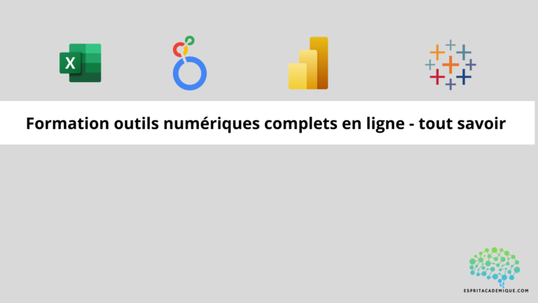 Formation outils numériques complets en ligne - tout savoir