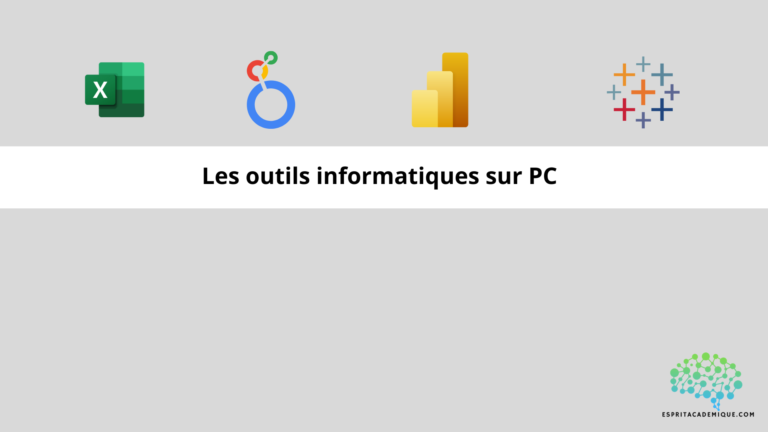 Les outils informatiques sur PC