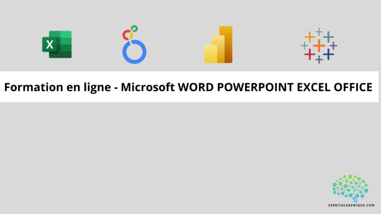 Formation en ligne - Microsoft WORD POWERPOINT EXCEL OFFICE