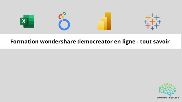 Formation wondershare democreator en ligne - tout savoir