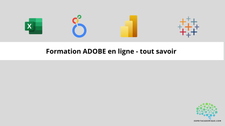 Formation ADOBE en ligne - tout savoir