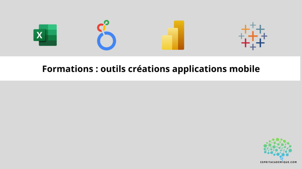 Formations : outils créations applications mobile