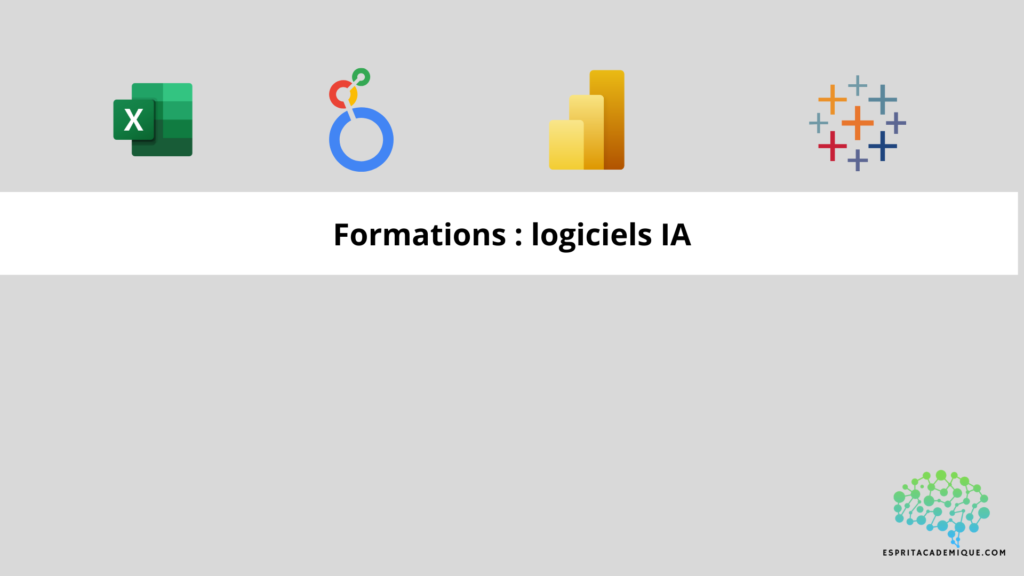 Formations : logiciels IA