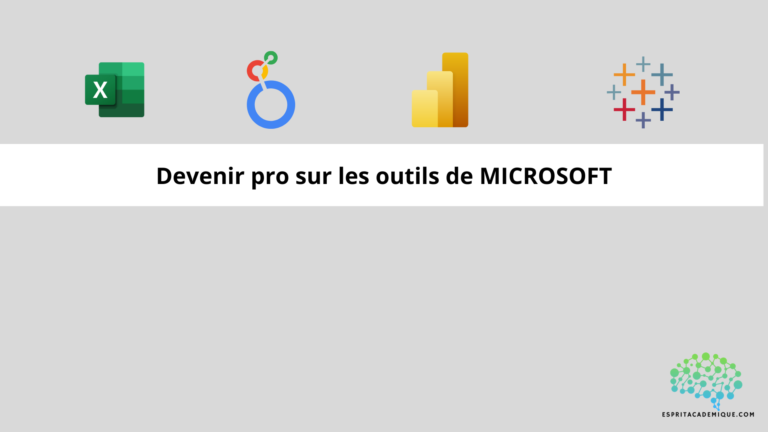 Devenir pro sur les outils de MICROSOFT