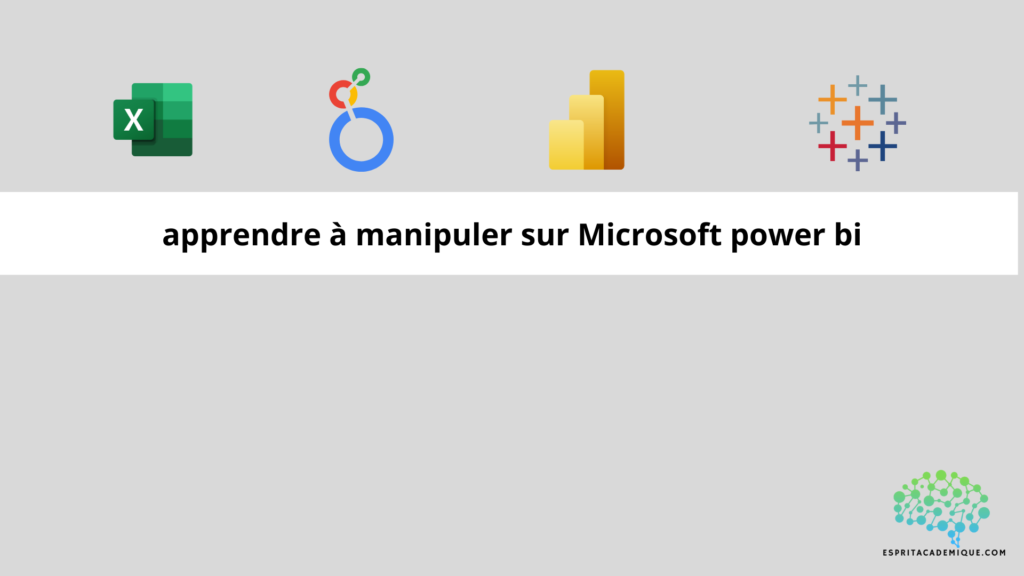 apprendre à manipuler sur Microsoft power bi