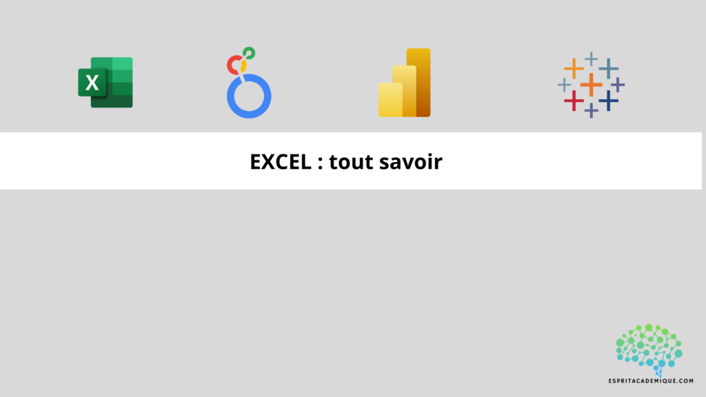 EXCEL : tout savoir