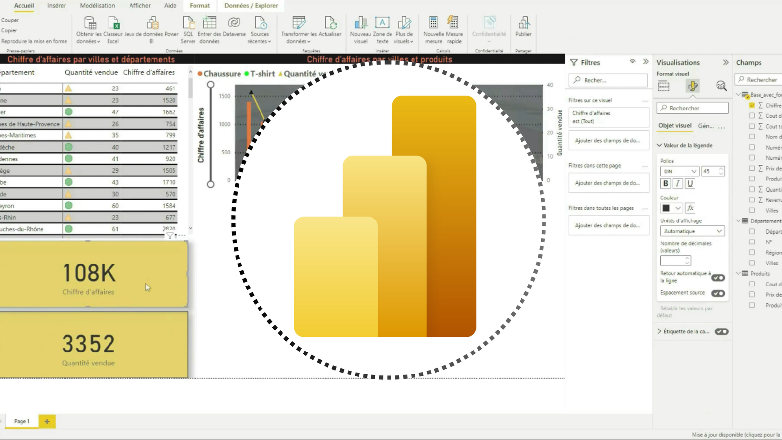 Formation complète Power BI - visuel