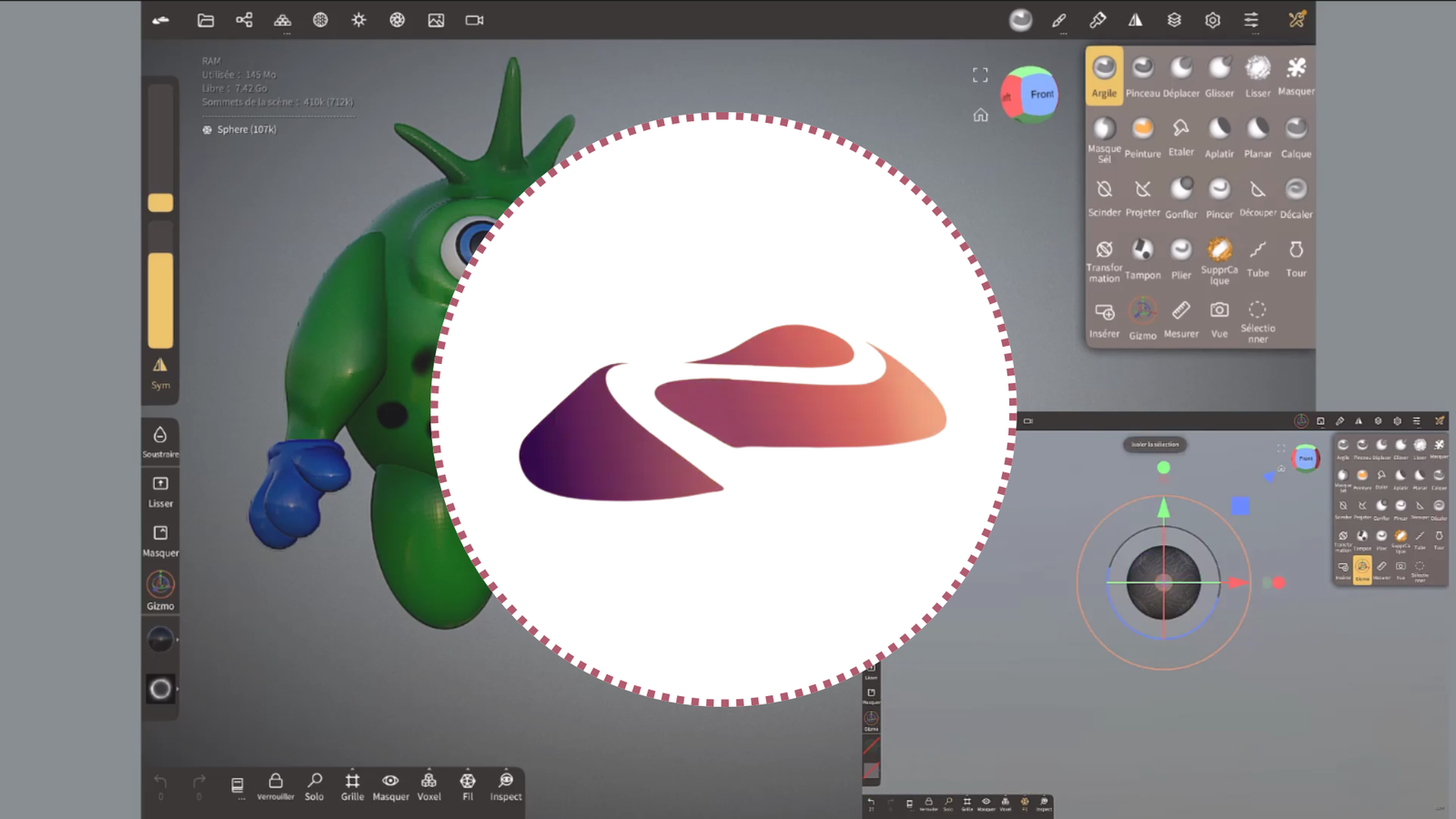 Nomad Sculpt – Modélisation 3D, Textures & Rendu Réaliste