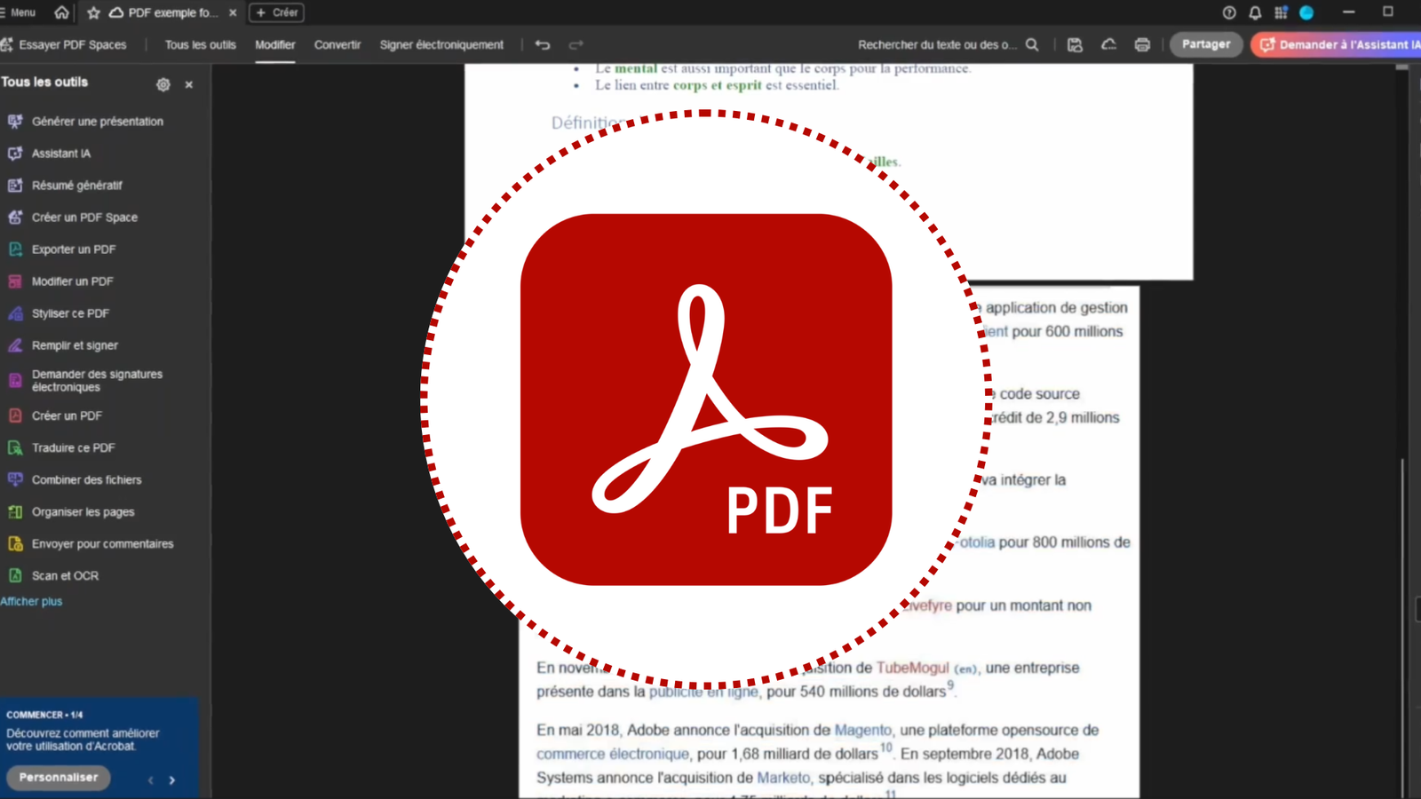 Maîtriser Adobe Acrobat : modifier un PDF, ajouter du texte, signer, sécuriser, compresser