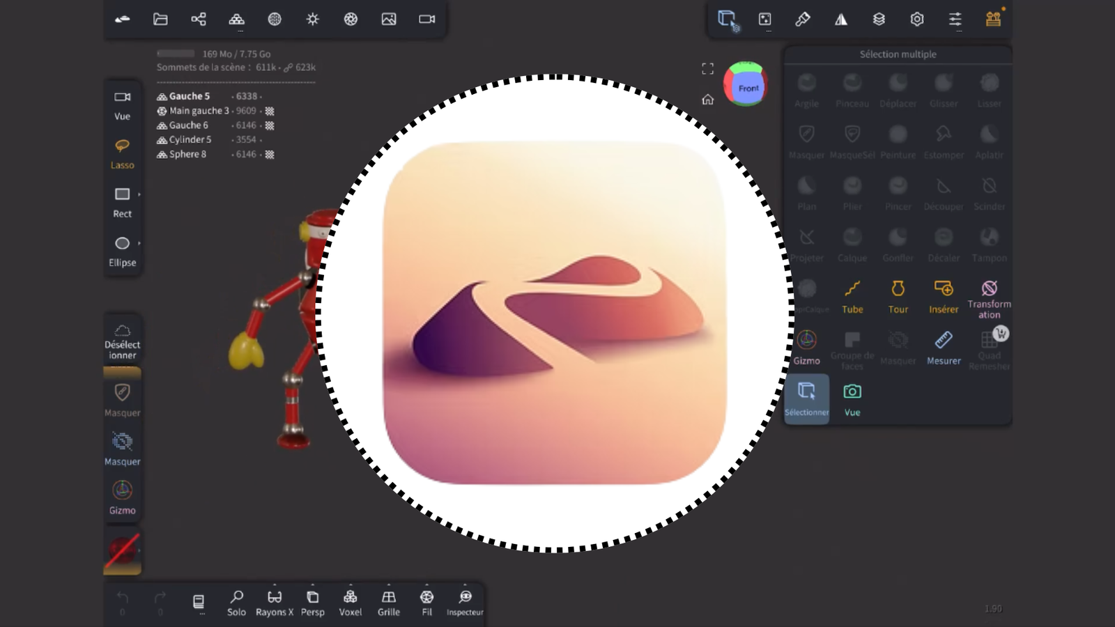 Nomad Sculpt : Apprendre la sculpture et les textures 3D (Projet Robot)