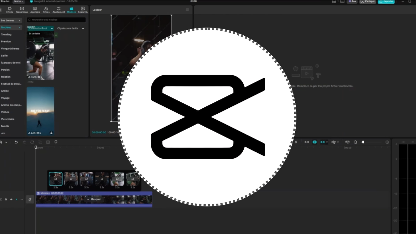 Apprendre CapCut de A à Z : Montage vidéo réseaux sociaux