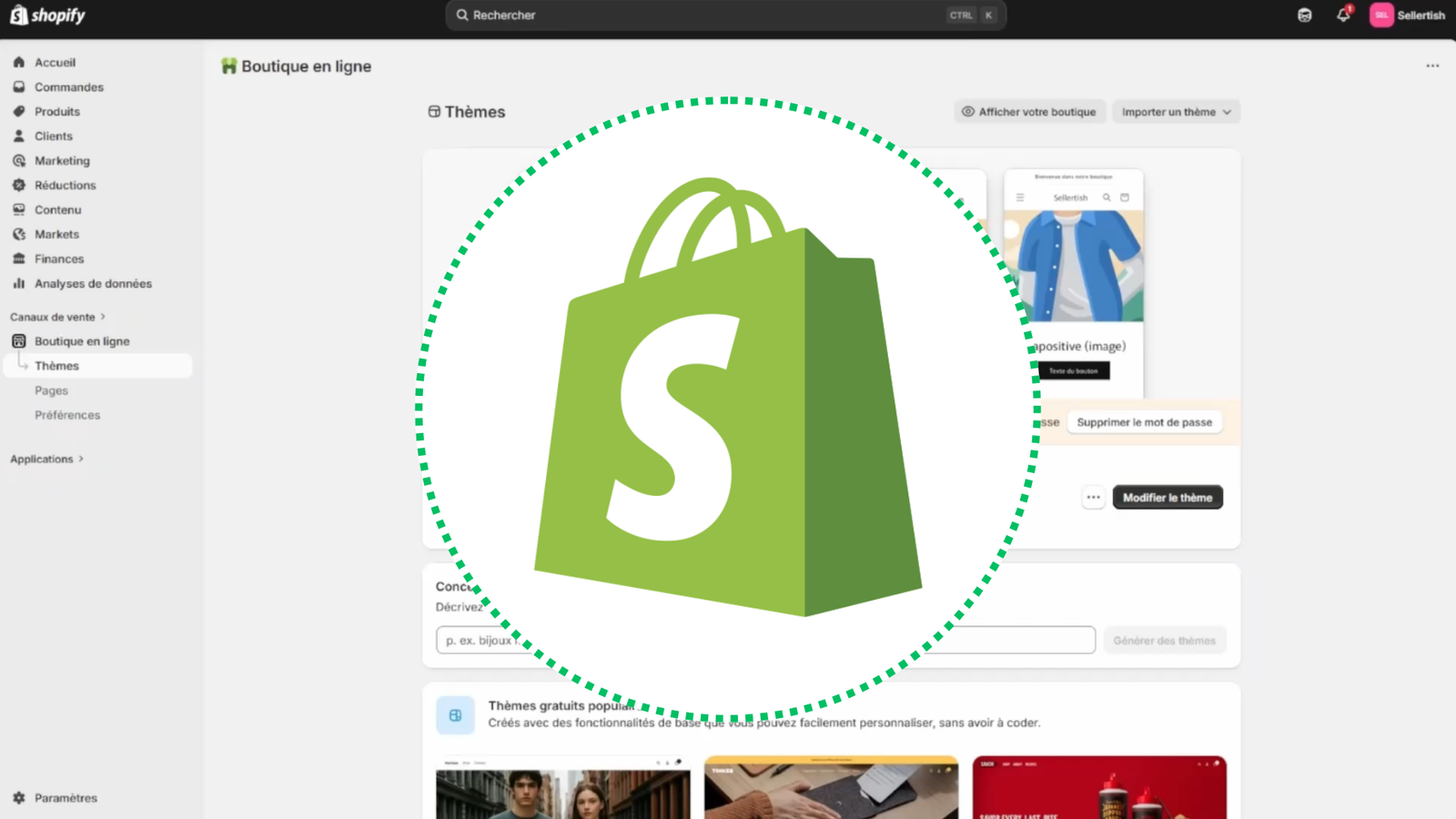Maîtriser Shopify : Créer son site E-commerce de A à Z