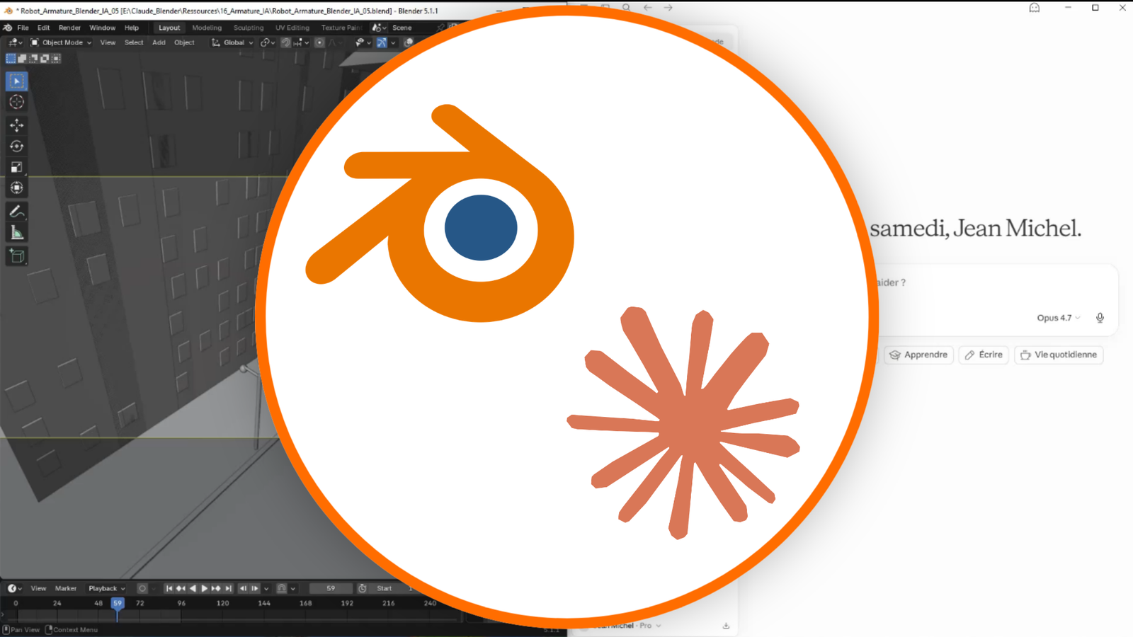 Créer des scènes et animations Blender avec Claude IA