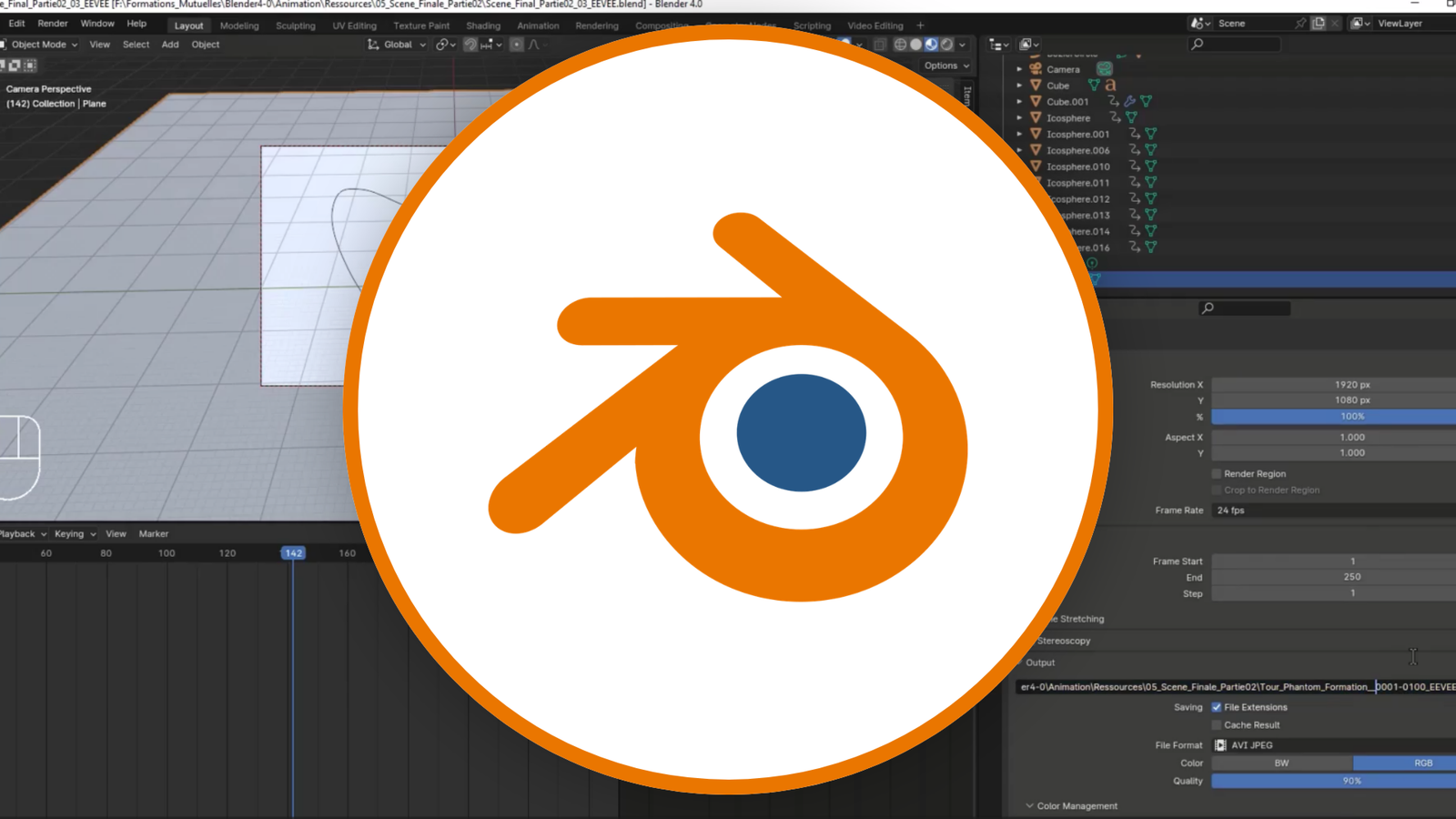 Apprendre l’Animation sur Blender : Clés, Courbes et Effets
