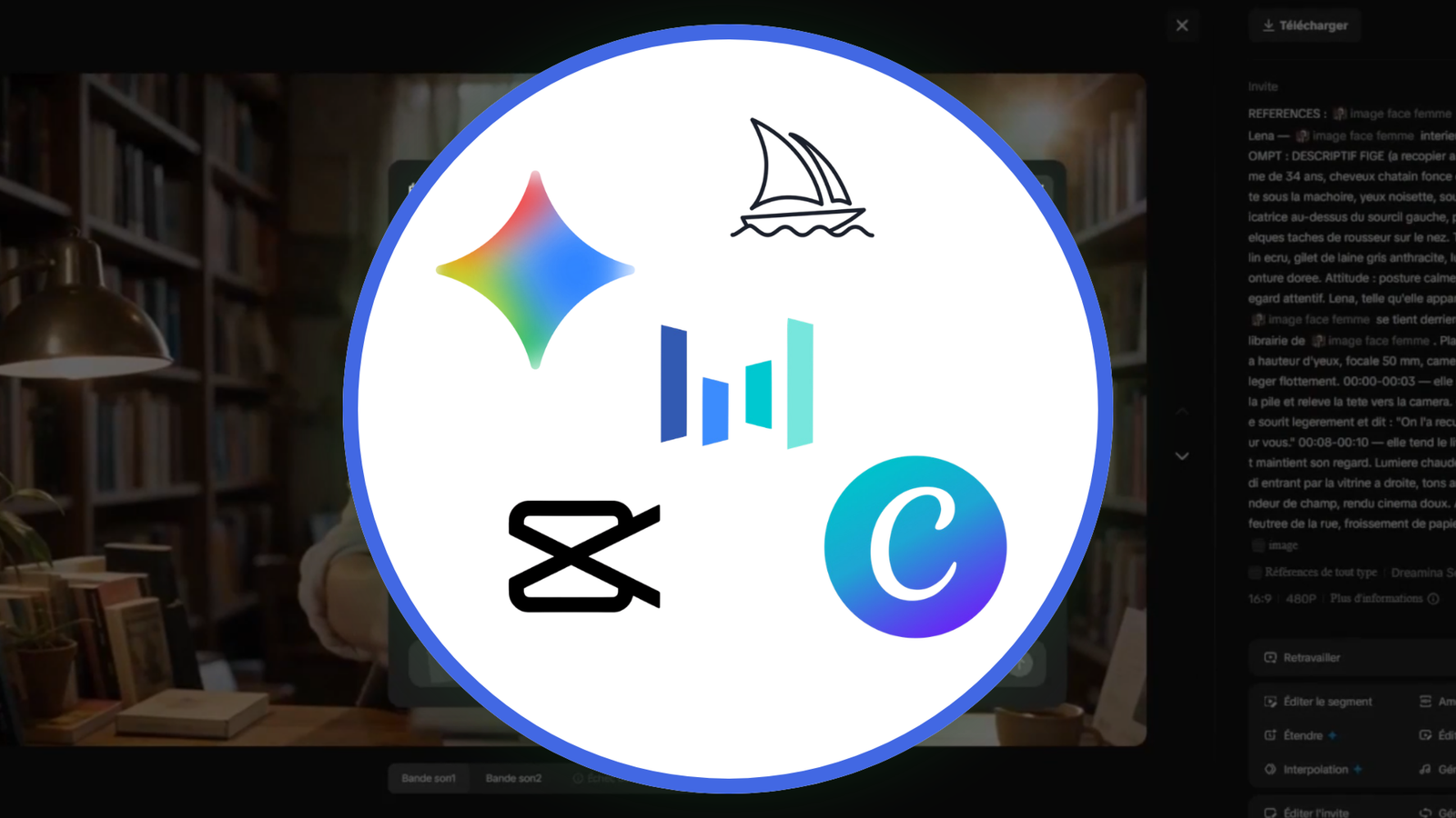 Cours pour apprendre la création visuelle avec l’IA : Midjourney, Seedance, Gemini, CapCut & Canva
